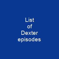 List of Dexter episodes
