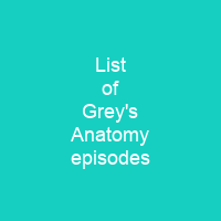 List of Grey's Anatomy episodes