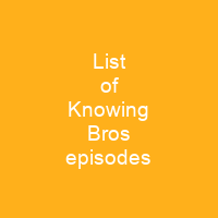 List of Knowing Bros episodes