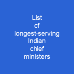 List of longest-serving Indian chief ministers