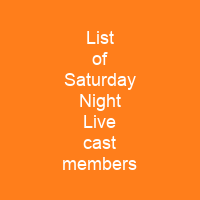 List of Saturday Night Live cast members