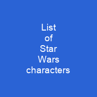 List of Star Wars characters