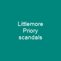 Littlemore Priory scandals