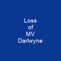 Loss of MV Darlwyne