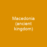 Macedonia (ancient kingdom)