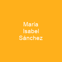 María Isabel Sánchez