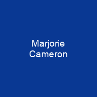 Marjorie Cameron