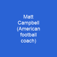 Matt Campbell (American football coach)