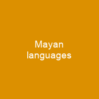Mayan languages
