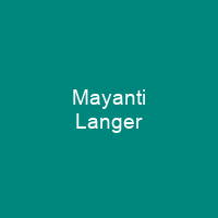 Mayanti Langer