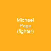 Michael Page (fighter)