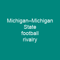 Michigan–Michigan State football rivalry