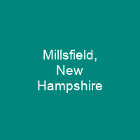 Millsfield, New Hampshire