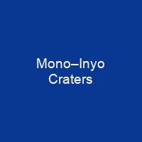 Mono–Inyo Craters