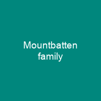 Mountbatten family