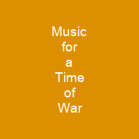 Music for a Time of War