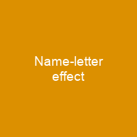 Name-letter effect