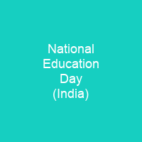 National Education Day (India)