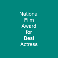 National Film Award for Best Actress