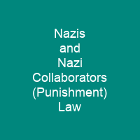 Nazis and Nazi Collaborators (Punishment) Law