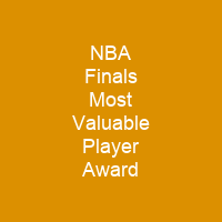 NBA Finals Most Valuable Player Award