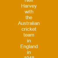 Neil Harvey with the Australian cricket team in England in 1948