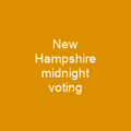 New Hampshire midnight voting