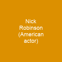 Nick Robinson (American actor)