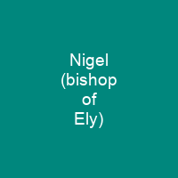 Nigel (bishop of Ely)