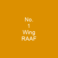 No. 1 Wing RAAF
