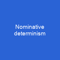 Nominative determinism