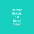 Norman Birkett, 1st Baron Birkett