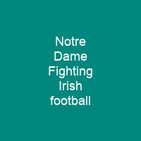 Notre Dame Fighting Irish football