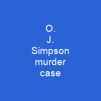 O. J. Simpson murder case