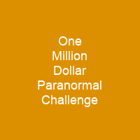One Million Dollar Paranormal Challenge