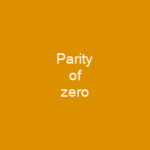 Parity of zero