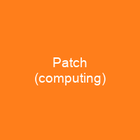 Patch (computing)
