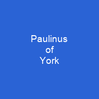 Paulinus of York