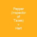Pepper (Inspector of Taxes) v Hart