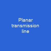 Planar transmission line