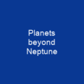 Planets beyond Neptune