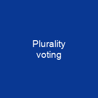 Plurality voting