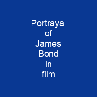 Portrayal of James Bond in film