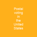 Postal voting in the United States