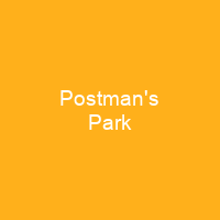 Postman's Park