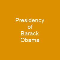 Presidency of Barack Obama