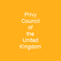 Privy Council of the United Kingdom