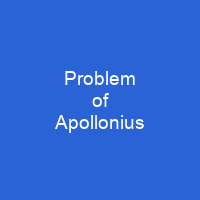 Problem of Apollonius