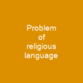 Problem of religious language