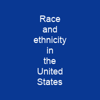 Race and ethnicity in the United States